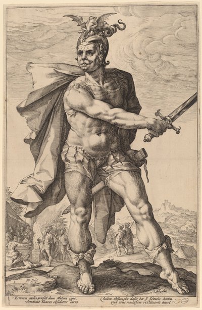 Mucius Scaevola alkotó: Hendrik Goltzius