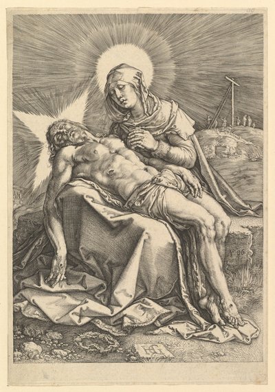 Pietà, 1596. alkotó: Hendrik Goltzius