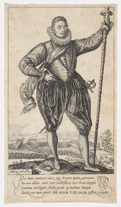 Csukatartó, jobbra néző, 1583 alkotó: Hendrik Goltzius