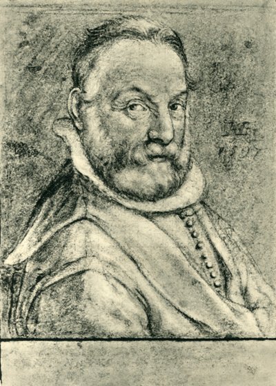 Egy szakállas férfi portréja, 1597, 1943. alkotó: Hendrik Goltzius