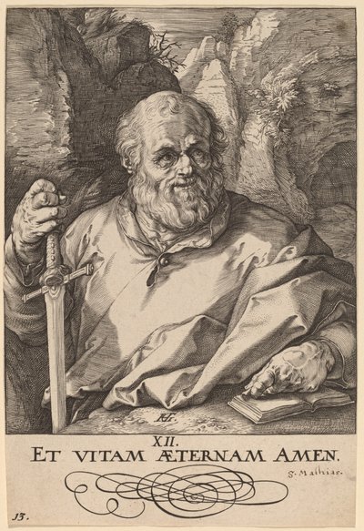 Szent Mátyás alkotó: Hendrik Goltzius