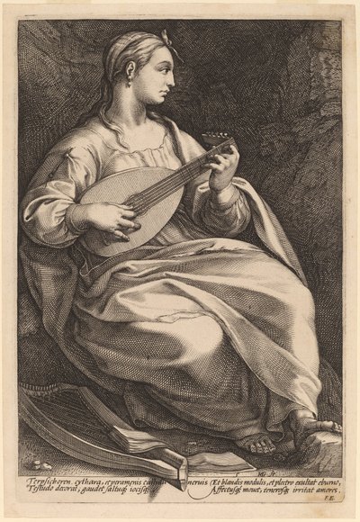 Terpsichore alkotó: Hendrik Goltzius