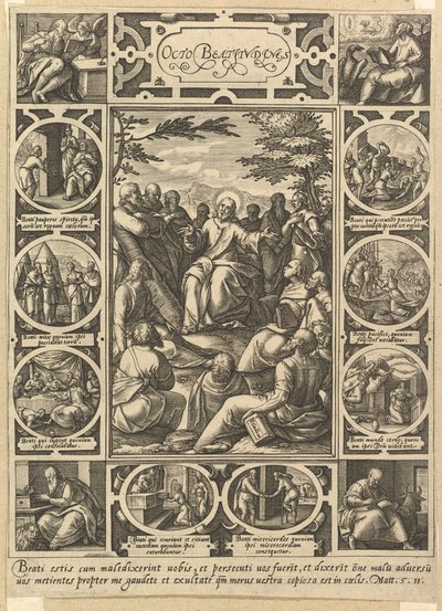 A nyolc boldogság, kb. 1578. alkotó: Hendrik Goltzius