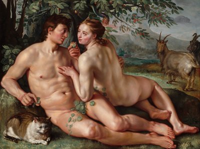 Az ember bukása, 1616. alkotó: Hendrik Goltzius