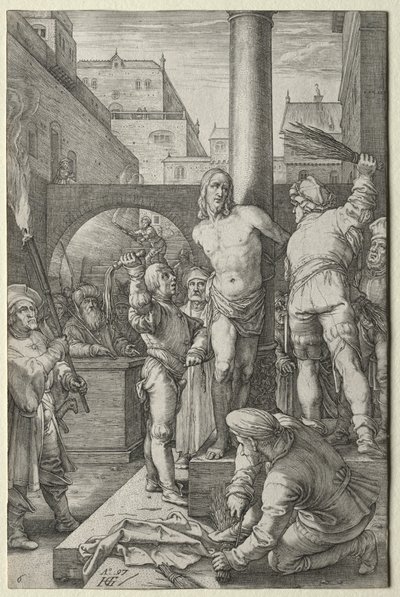 A korbácsolás a szenvedélyből. alkotó: Hendrik Goltzius