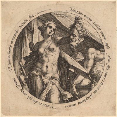 Judit a Holofernész fejével alkotó: Hendrik Goltzius, after Bartholomaeus Spranger