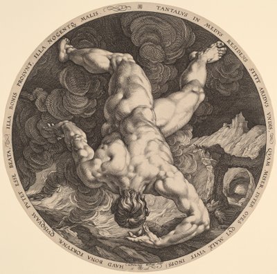 Tantalusz alkotó: Hendrik Goltzius, after Cornelis Cornelisz van Haarlem