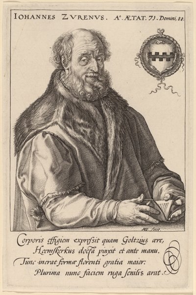 Johannes Zurenus (Jan van Zuren) alkotó: Hendrik Goltzius after Maerten van Heemskerck