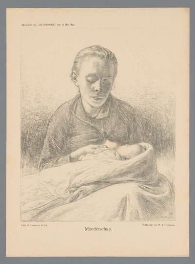 Anyaság (cím a tárgyon) alkotó: Hendrik Johannes Haverman