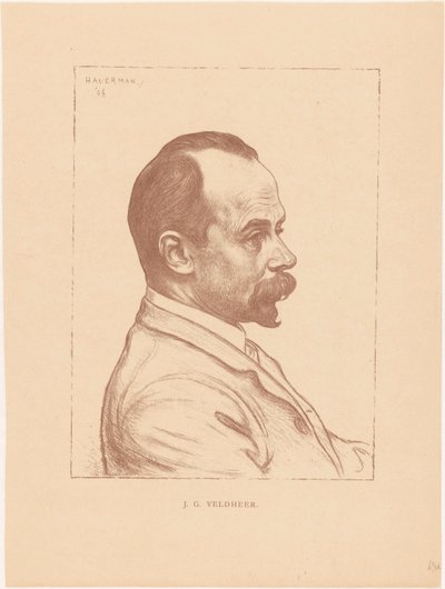 Jacobus Gerardus Veldheer portréja alkotó: Hendrik Johannes Haverman