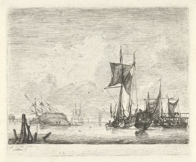 folyóranéző kilátás alkotó: Hendrik Kobell