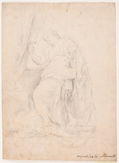 Jael megöli Siserát. Tanulmány Carlo Maratti kompozíciója után (Mezzetti, 345. o., 150. sz.) alkotó: Hendrik Krock