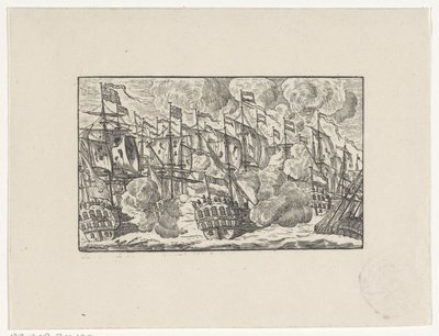 A Dogger Bank csata 1781. augusztus 5-én alkotó: Hendrik Numan