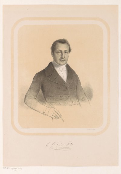 Combertus Willem van der Pot portréja C.W. van der Pot (cím a tárgyon) alkotó: Hendrik Ringeling