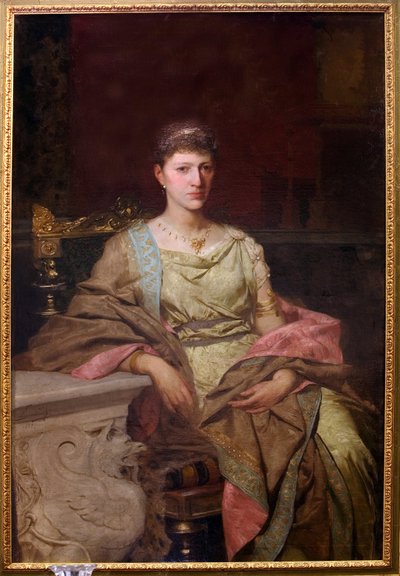 Portrait de la comtesse Tyszkiewicz (?). Peinture de Henryk Siemiradzki (1843-1902), huile sur toile alkotó: Henryk Siemiradzki