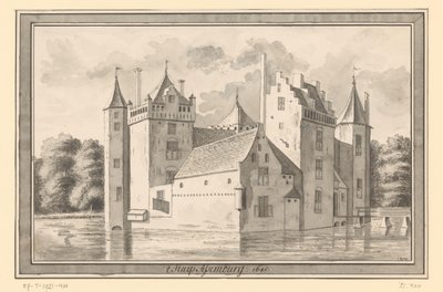Kilátás az Assumburg kastélyra Heemskerk közelében, 1640 