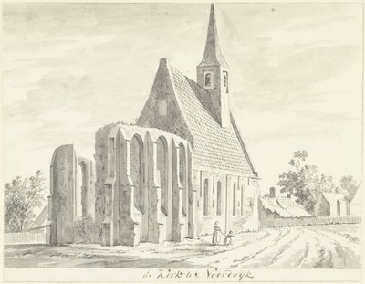 Kilátás a fehér templomra Noordwijkerhoutban alkotó: Hendrik Tavenier