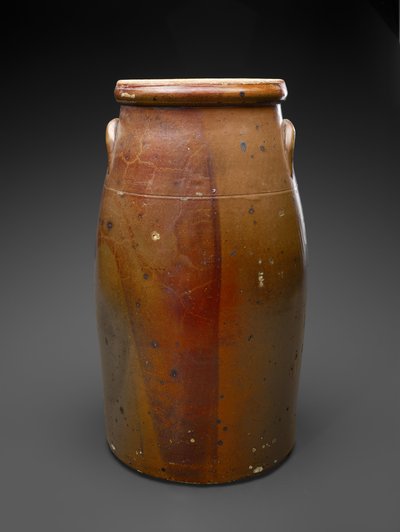 Churn, c. 1880-1905 (csúszómázas kőedény) alkotó: Hendrik Voogd