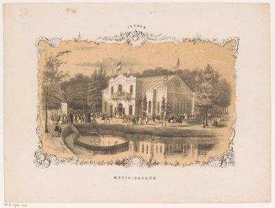 Kilátás az arnhemi koncertteremre Musis sacrum (cím a tárgyon) Arnhem (sorozat címe az objektumon) alkotó: Hendrik Wilhelmus Last (attributed to)