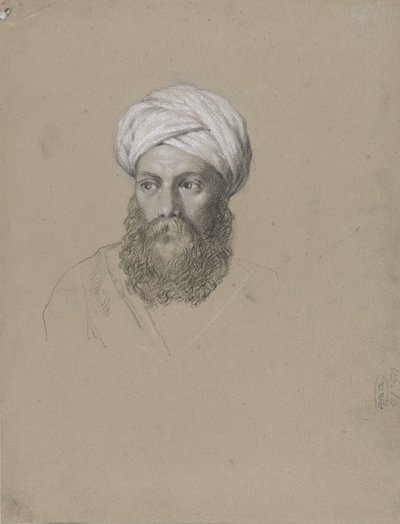 Egy turbános arab feje alkotó: Hendrik Willem Cramer