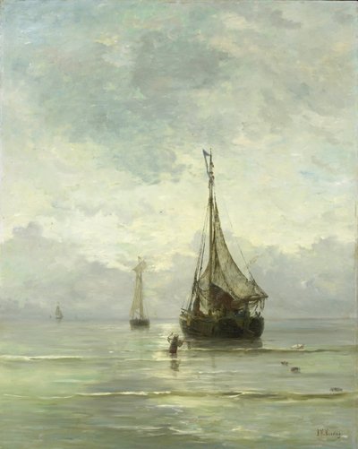 nyugodt tenger alkotó: Hendrik Willem Mesdag