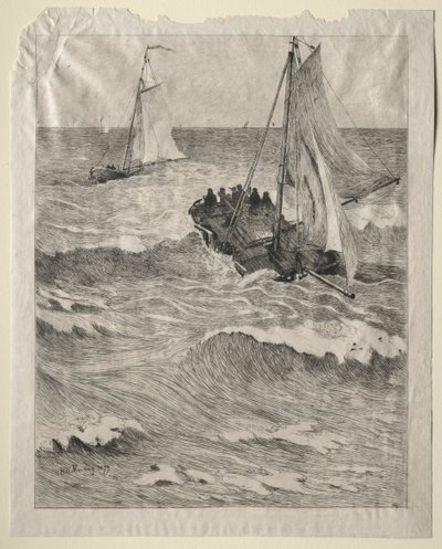 Tengeri jelenet alkotó: Hendrik Willem Mesdag