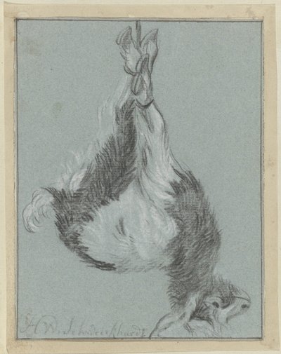 Haldokló kecske alkotó: Hendrik Willem Schweickhardt (signed by artist)