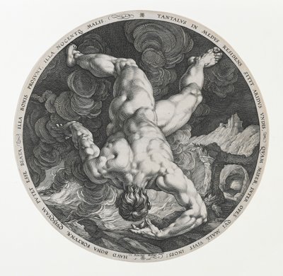 Tantalus, a Négy megszégyenítőből alkotó: Hendrik and Cornelisz. van Haarlem Cornelis Goltzius