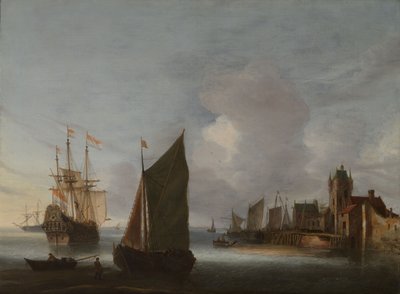 Hajók a Zierikzee közelében a Zuidhavenpoort mellett alkotó: Hendrik van Anthonissen