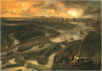Oostende kilátása (olaj, vászon) alkotó: Hendrik van Minderhout