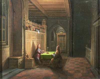 Krisztus Nikodémus házában alkotó: Hendrik van Steenwyck