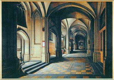 Templom belseje. Éjszakai hatás ... alkotó: Hendrik van Steenwyck