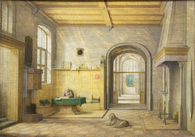 Szent Jeromos tanulmányában, 1624 alkotó: Hendrik van Steenwyck