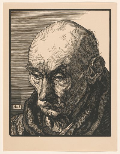 Egy ismeretlen öregember portréja alkotó: Hendrik van Straten