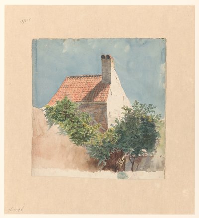 Tanulmány egy téglaházról alkotó: Hendrik van der Burgh