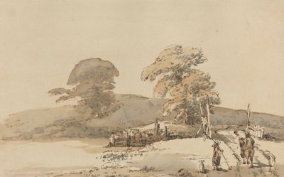Táj egy híddal alkotó: Heneage Finch fourth Earl of Aylesford