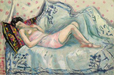 Anita a rózsaszín blúzban alkotó: Henri Charles Manguin