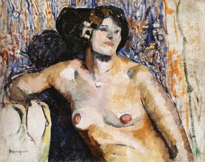 Nude Ülés; Nu Assis alkotó: Henri Charles Manguin