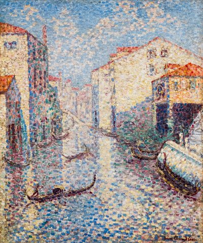 Egy csatorna Velencében alkotó: Henri-Edmond Cross