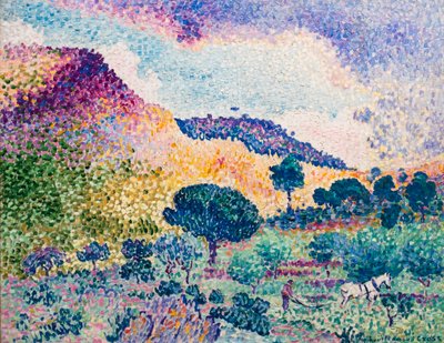A Maures-hegység alkotó: Henri-Edmond Cross