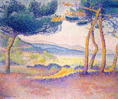 Fenyők a Part mentén alkotó: Henri Edmond Cross