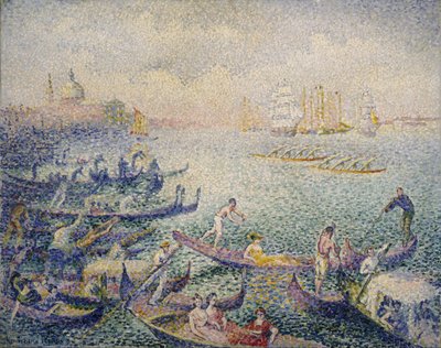 Regatta Velencében alkotó: Henri-Edmond Cross