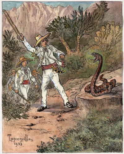 Kígyó támadás alkotó: Henri-Garnier Tanconville