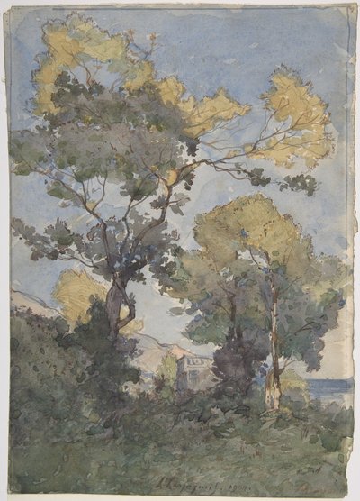Tájkép alkotó: Henri-Joseph Harpignies