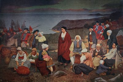 Az akádiak kiűzése 1755-ben alkotó: Henri (after) Beau