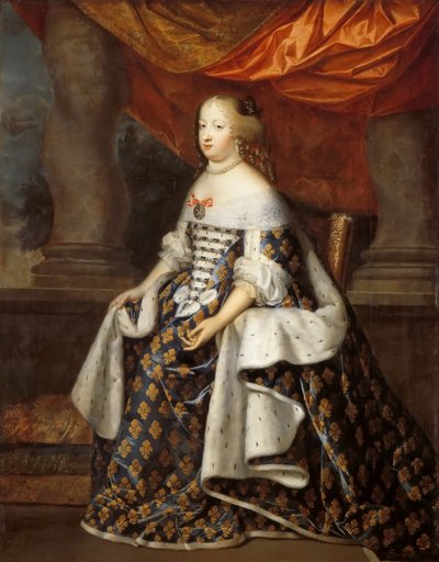 Spanyol Mária Terézia portréja 1638-1683, mint francia királynő alkotó: Henri Beaubrun