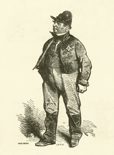 The Diligence Conductor (metszet) alkotó: Henri Bonaventure (after) Monnier