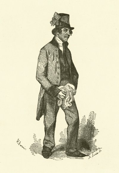 A néma (metszet) alkotó: Henri Bonaventure (after) Monnier