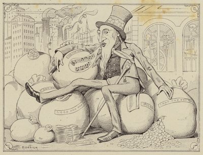 Uncle Sam (litho) alkotó: Henri Bonaventure (after) Monnier
