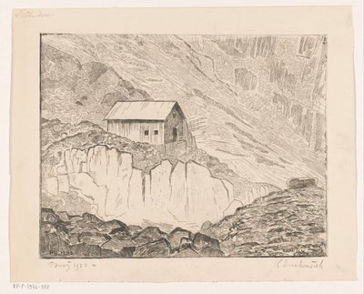 Ház egy hegyen alkotó: Henri Braakensiek (signed by artist)